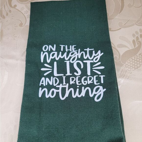 100% Cotton Green Christmas Dish Towels - Picture 3 of 5